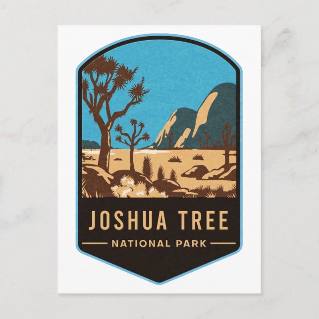 Postal Parque nacional Árbol de Joshua (Anverso)