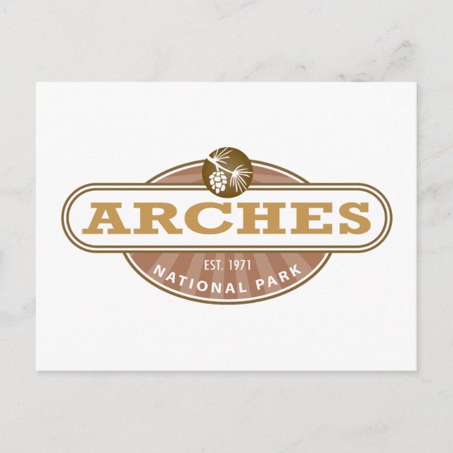 Postal Parque nacional Arches (Anverso)