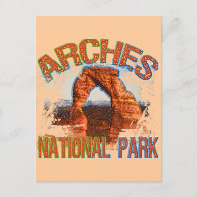 Postal Parque nacional Arches (Anverso)