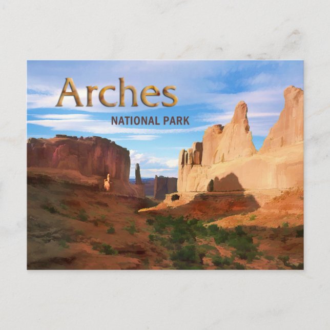 Postal Parque nacional Arches (Anverso)
