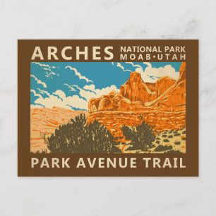 Postal Parque nacional Arches Avenida Parque Utah 3