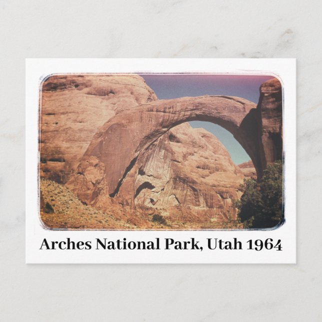 Postal Parque nacional Arches Utah 1964 (Anverso)