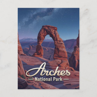 Postal Parque Nacional Arches Utah Arte de Viaje