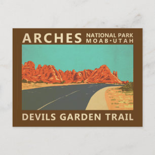 Postal Parque Nacional Arches Utah Devils Garden Trail