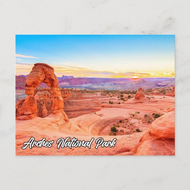 Postal Parque Nacional Arches, Utah, Estados Unidos (Anverso)