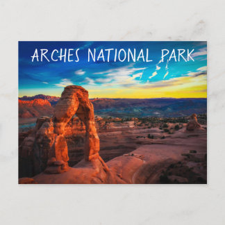 Postal Parque nacional Arches - Viaje de recuerdo de Utah