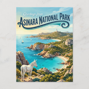 Postal Parque Nacional Asinara Italia