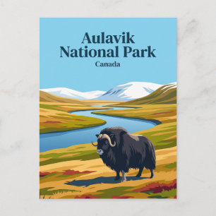 Postal Parque Nacional Aulavik Canadá