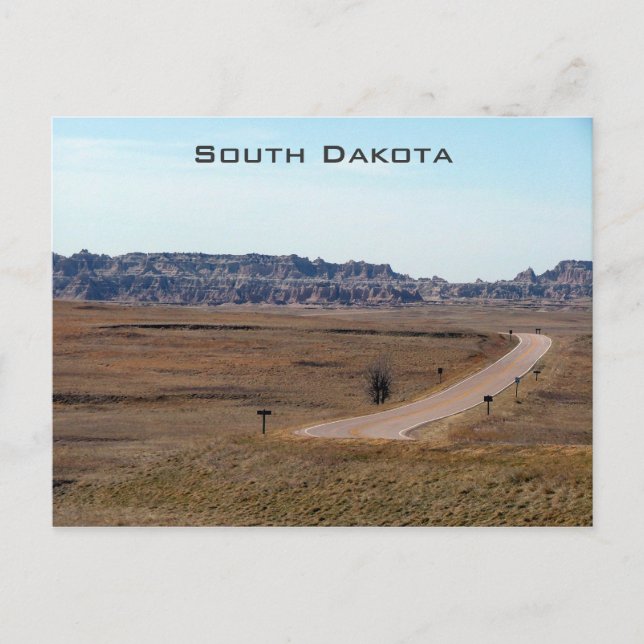 Postal Parque nacional Badlands (Anverso)