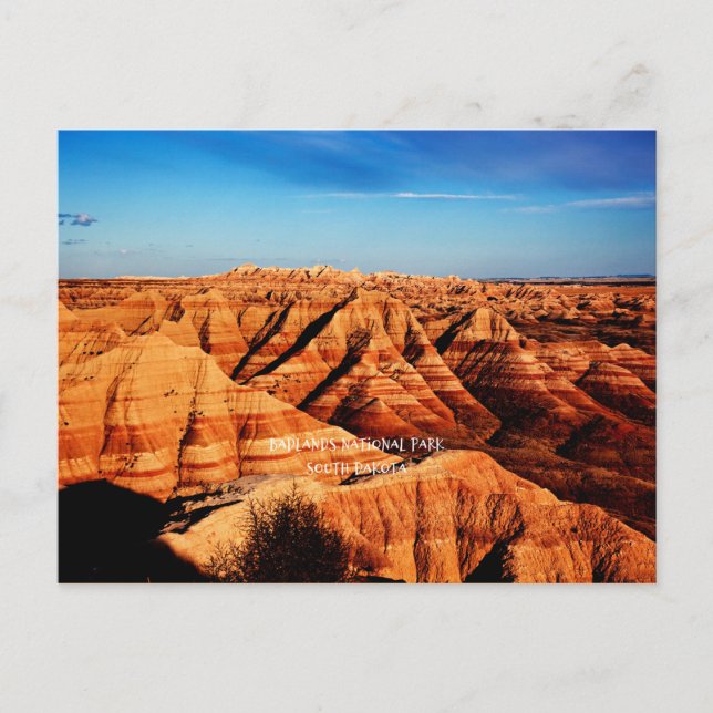 Postal Parque nacional Badlands, Dakota del Sur (Anverso)