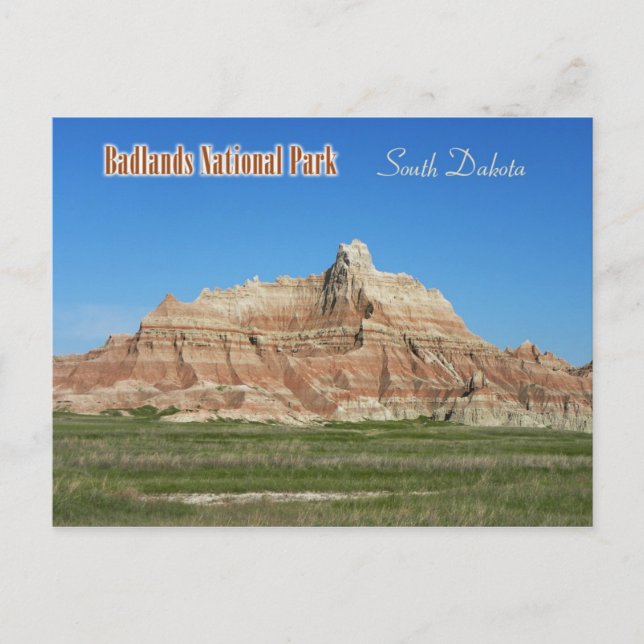 Postal Parque nacional Badlands, Dakota del Sur (Anverso)