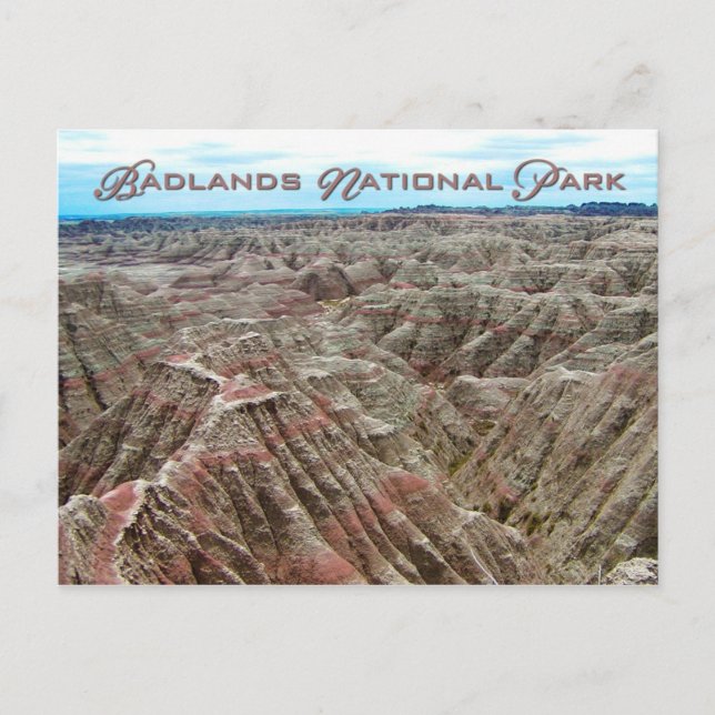 Postal Parque nacional Badlands, Dakota del Sur (Anverso)