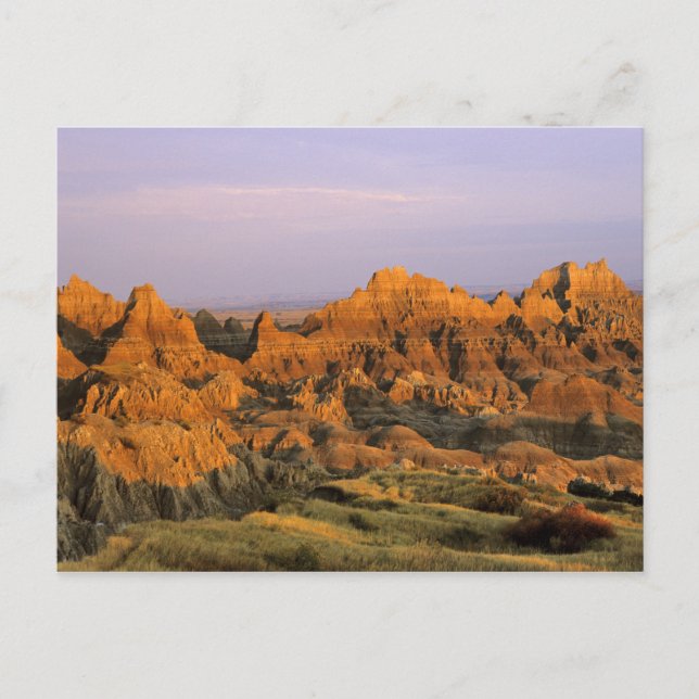 Postal Parque nacional Badlands en Dakota del Sur (Anverso)