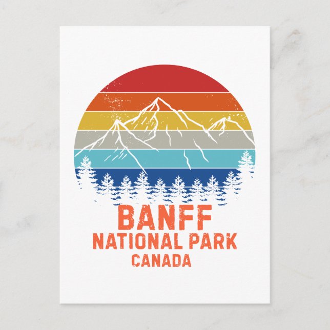 Postal Parque Nacional Banff (Anverso)