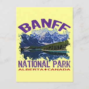 Postal Parque nacional Banff, Alberta Canadá