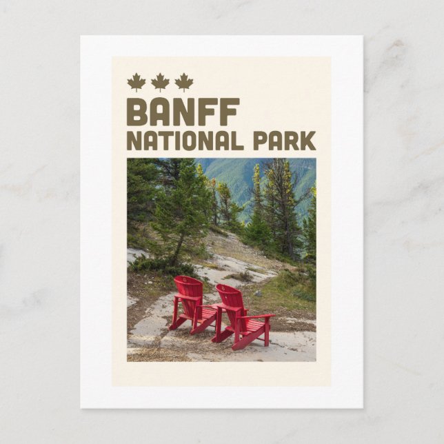 Postal Parque nacional Banff | Alberta Canadá (Anverso)