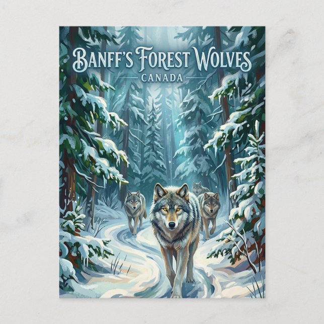Postal Parque Nacional Banff Canadá (Anverso)