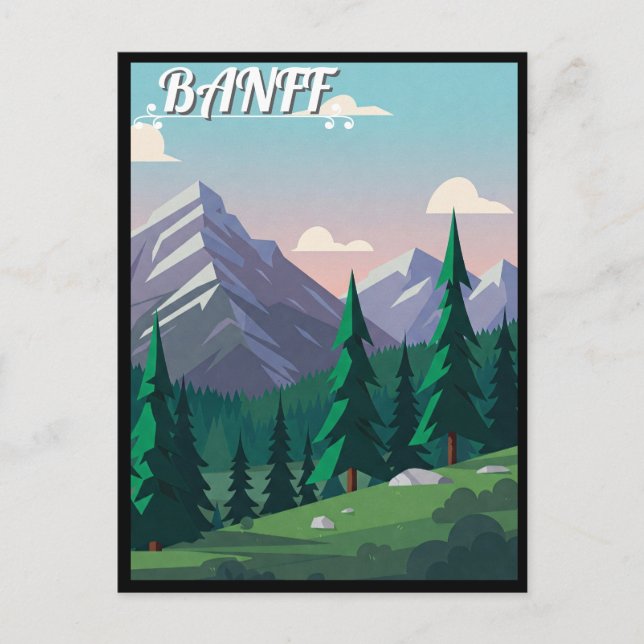 Postal Parque nacional Banff Canadá (Anverso)