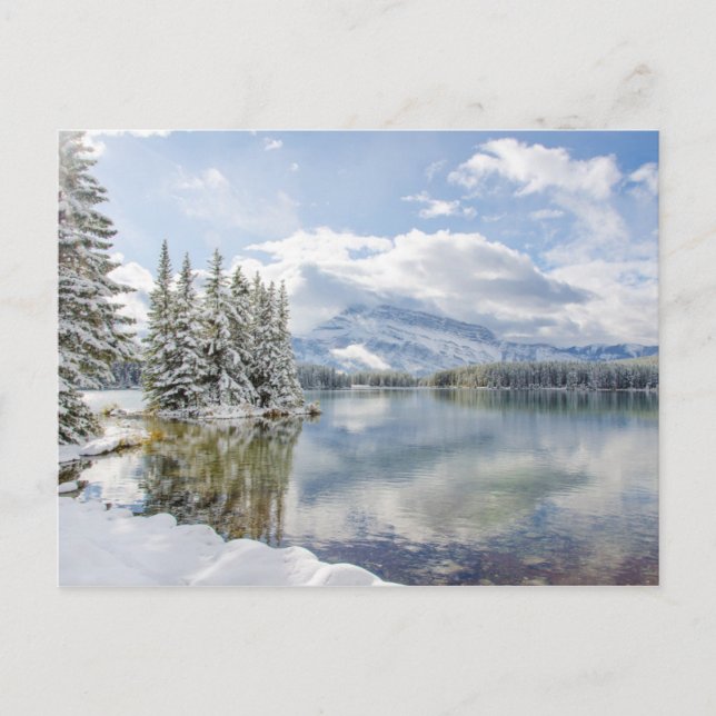 Postal Parque nacional Banff en invierno (Anverso)