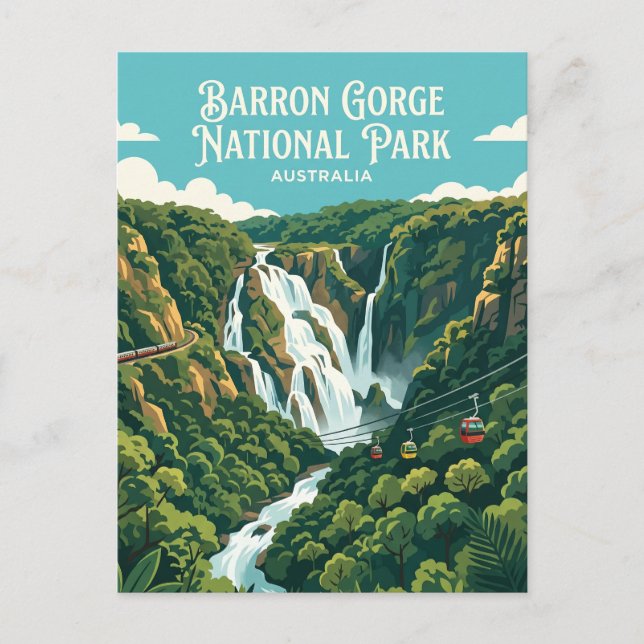 Postal Parque Nacional Barron Gorge Australia (Anverso)