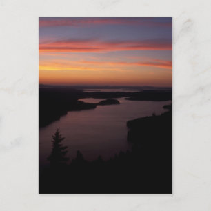 Postal Parque nacional Beech Mountain Twilight Acadia