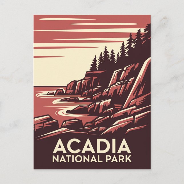 Postal Parque nacional Belleza de Acadia (Anverso)