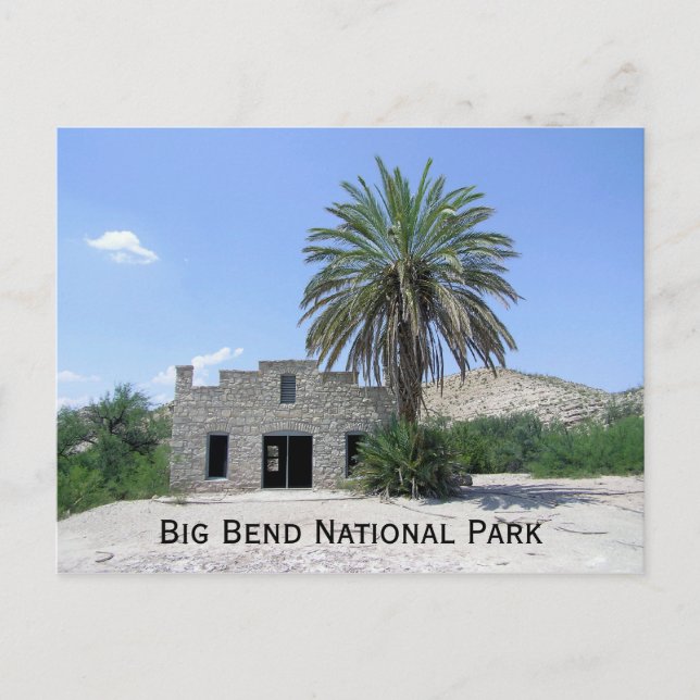 Postal Parque nacional Big Bend (Anverso)