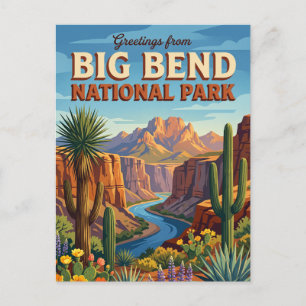 Postal Parque Nacional Big Bend Texas