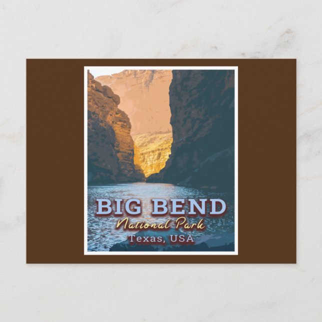 POSTAL PARQUE NACIONAL BIG BEND - TEXAS EE.UU. (Anverso)
