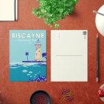 Postal Parque nacional Boca Chita Key Vintage<br><div class="desc">Diseño artístico vectorial de vizcaína. El parque abarca arrecifes de coral,  islas y bosques de manglares costeros en el norte de los Cayos de Florida. El Sendero submarino del Patrimonio Marítimo enlaza los sitios de buceo,  la mayoría de ellos naufragios.</div>