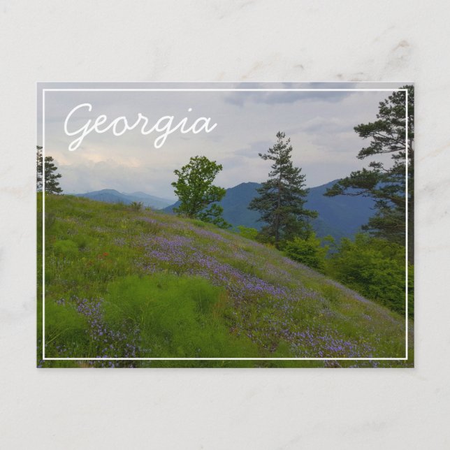 Postal Parque nacional Borjomi-Kharagauli Georgia Caucuse (Anverso)