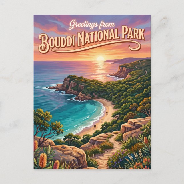 Postal Parque Nacional Bouddi Australia (Anverso)