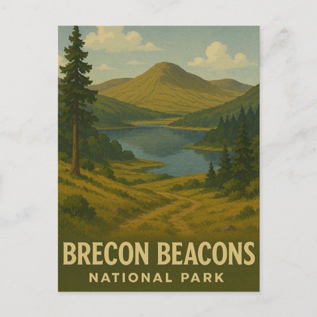 Postal Parque nacional Brecon Beacons (Anverso)