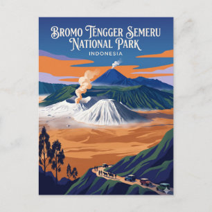 Postal Parque Nacional Bromo Tengger Semeru Indonesia