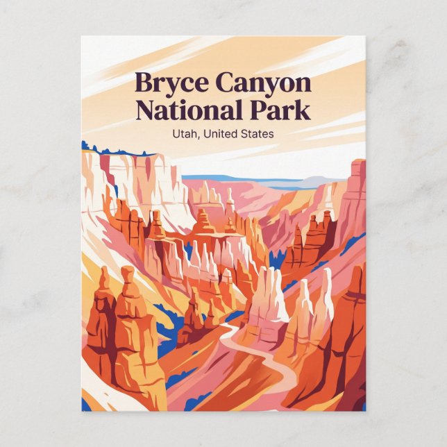 Postal Parque Nacional Bryce Canyon Utah (Anverso)