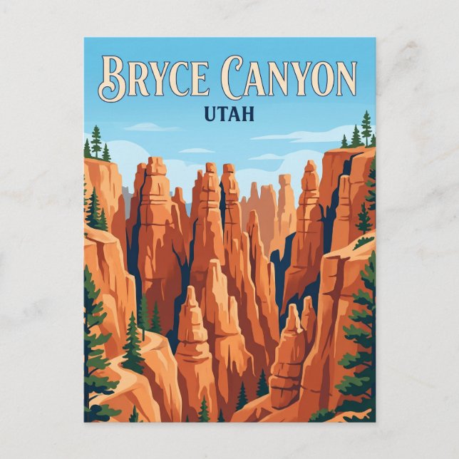 Postal Parque Nacional Bryce Canyon Utah (Anverso)