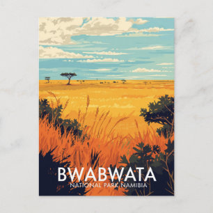 Postal Parque Nacional Bwabwata Namibia Sabana