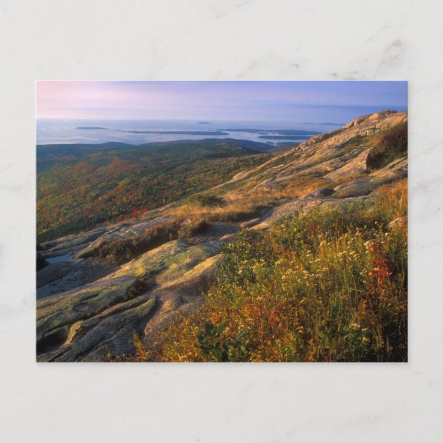 Postal Parque nacional Cadillac Mountain Acadia (Anverso)