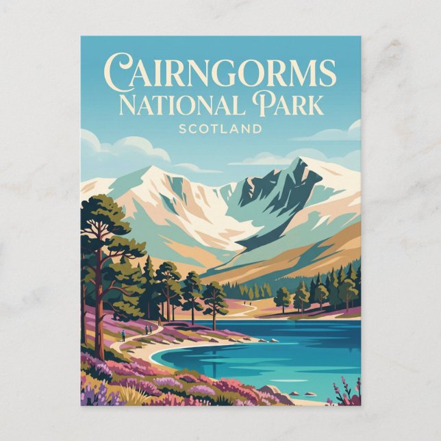 Postal Parque Nacional Cairngorms Escocia (Anverso)