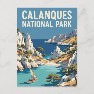 Postal Parque Nacional Calanques Francia