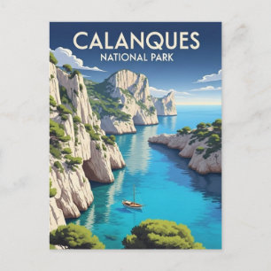 Postal Parque Nacional Calanques Francia Viajes