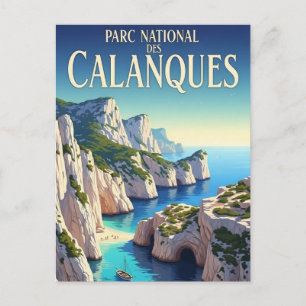Postal Parque Nacional Calanques Francia Viajes