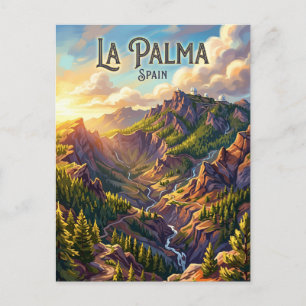 Postal Parque Nacional Caldera de Taburiente España
