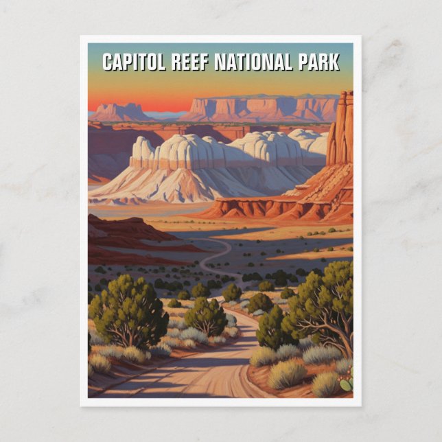 Postal Parque nacional Capitol Reef (Anverso)