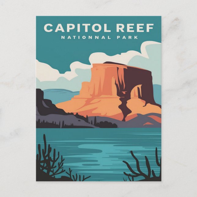 Postal Parque nacional Capitol Reef (Anverso)