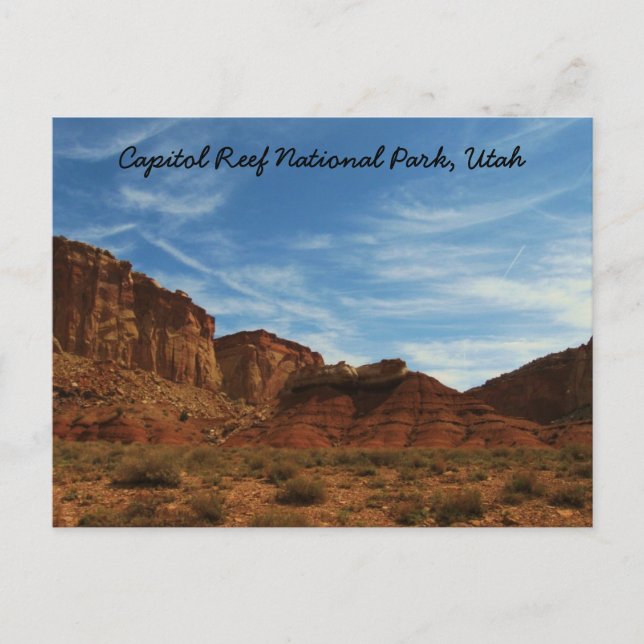 Postal Parque nacional Capitol Reef Utah (Anverso)