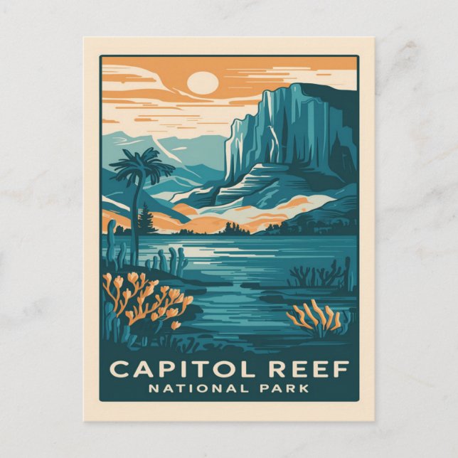 Postal Parque nacional Capitol Reef Utah (Anverso)