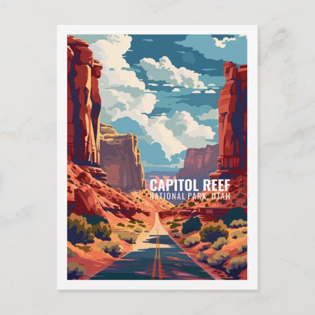 Postal Parque nacional Capitol Reef Utah Estados Unidos (Anverso)
