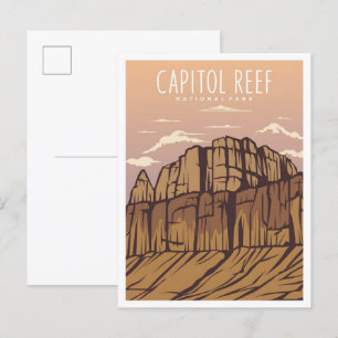 Postal Parque nacional Capitol Reef Utah USA Travel
