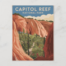 Postal Parque nacional Capitol Reef Vintage